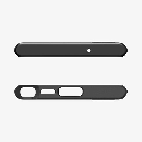 ACS05626 - Galaxy S23 Ultra Case Neo Hybrid in black showing the back